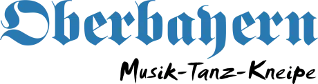 Blaues Oberbayern-Logo der Party- und Eventgastronomie in der Düsseldorfer Altstadt.